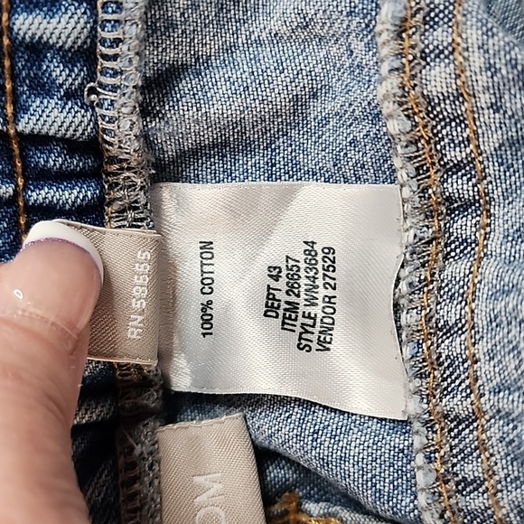 Nordstrom Medium Light Wash Mom Jeans, Size 16 - Picture 16 of 16